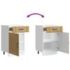 vidaXL K&uuml;chen-Unterschrank Lucca Artisan-Eiche Holzwerkstoff