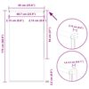 vidaXL Verdunkelungsrollo Hellgrau 65x175 cm Stoffbreite 60,7 cm