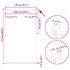 vidaXL Verdunkelungsrollo Cremewei&szlig; 140x175cm Stoffbreite 136,6cm