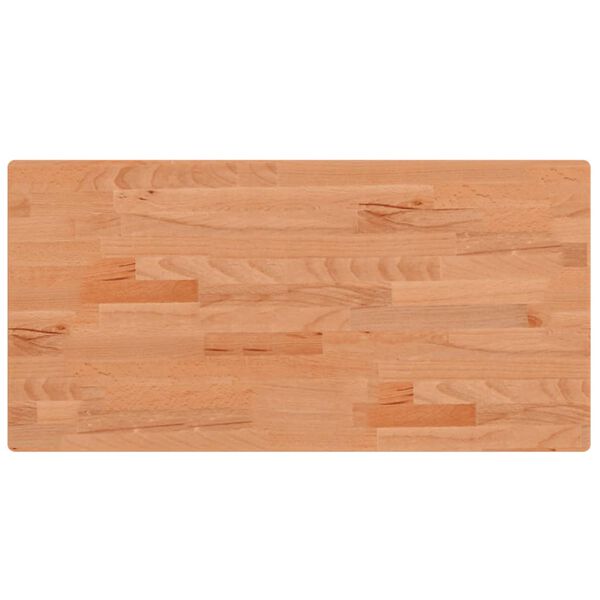 vidaXL Tischplatte 80x40x2,5 cm Rechteckig Massivholz Buche