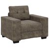 vidaXL | Sofa-Sessel | mit Kissen Dunkelgrau Kunstleder