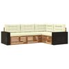 vidaXL Outdoor-Sofagarnitur 4 pcs Natur und Creme