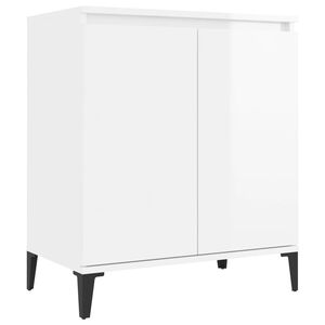 vidaXL Sideboard Hochglanz-Wei&szlig; 60x35x70 cm Holzwerkstoff