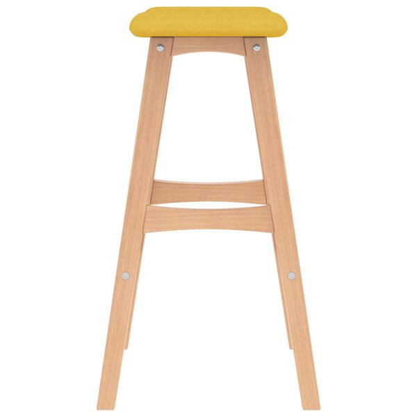 vidaXL Barhocker 2 Stk. Senfgelb Stoff