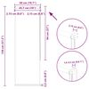 vidaXL Verdunkelungsrollo Cremewei&szlig; 50x130cm Stoffbreite 45,7 cm