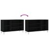 vidaXL Schuhregal Schwarz 102x36x60 cm Holzwerkstoff