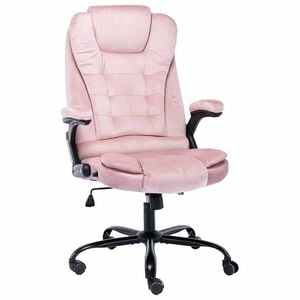 vidaXL B&uuml;rostuhl Rosa Samt