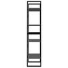 vidaXL B&uuml;cherregal 4 F&auml;cher Grau 60x30x140 cm Holzwerkstoff