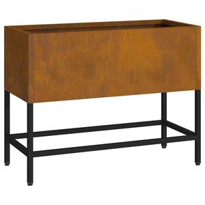 vidaXL Hochbeet Gartenpflanzer Rostig 60 x 26 x 45 cm Wetterstahl