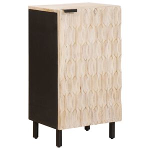 vidaXL Sideboard Wei&szlig;e gewaschene Oberfl&auml;che 40 x 33 x 75 cm