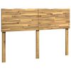 vidaXL Kopfteil mit Live Edge ROSTOCK Wei&szlig; 135 cm Massivholz Akazie