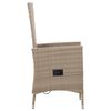 vidaXL 5-tlg. Garten-Essgruppe Beige