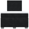 vidaXL Boxspringbett mit Matratze Schwarz 120x190 cm Samt