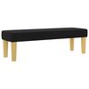 vidaXL Boxspringbett mit Matratze Schwarz 140 x 190 cm Stoff
