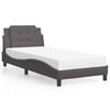 vidaXL Bettgestell ohne Matratze "Zadar" Grau 80x200 cm Kunstleder
