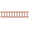 vidaXL Dachschneeschild Rot 1200 x 2,5 x 20 cm Stahl