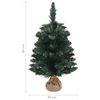 vidaXL K&uuml;nstlicher Weihnachtsbaum mit St&auml;nder Gr&uuml;n 60 cm PVC