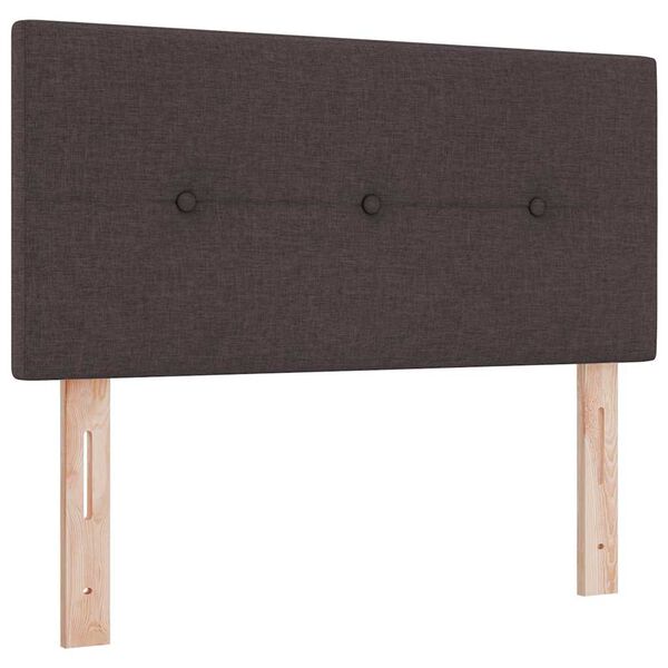 vidaXL Kopfteil mit Kopfteil Dunkelbraun 80 cm Kunstleder