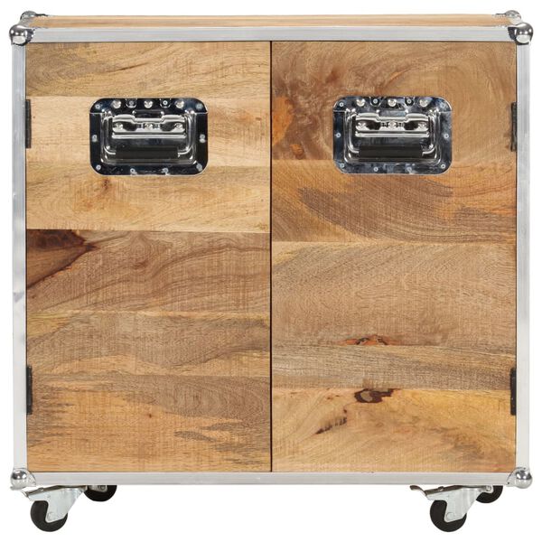 vidaXL Sideboard mit 2 T&uuml;ren 70x30x69 cm Mango-Massivholz