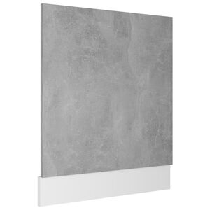 vidaXL Geschirrsp&uuml;lerblende Lyon Betongrau 59,5x3x67 cm Holzwerkstoff