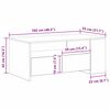 vidaXL Couchtisch Altholz 102 x 55 x 43,5 cm Holzwerkstoff