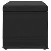 vidaXL Hocker Schwarz 61 x 41 x 40 cm Kunstleder und Engineering Holz