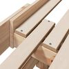 vidaXL Bettrahmen mit Kopfteil Braun 80 x 200 cm Holzwerkstoff