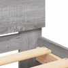 vidaXL Bettgestell mit Kopfteil LED-Beleuchtung Grau Sonoma 140x190 cm