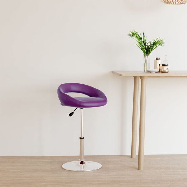 vidaXL Barhocker Lila Kunstleder