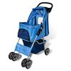 vidaXL Hundewagen Hundebuggy Blau