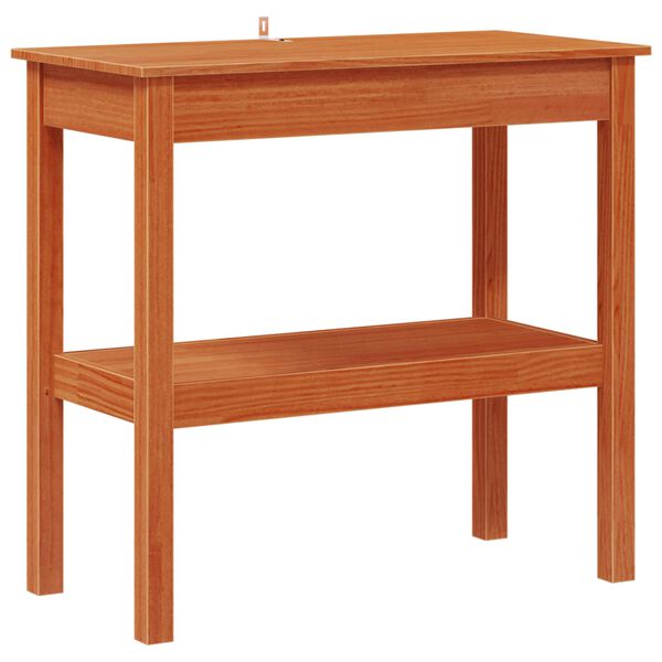 vidaXL Konsolentisch Wachsbraun 80 x 40 x 75 cm Massives Kiefernholz