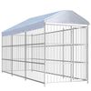 vidaXL Outdoor-Hundezwinger mit &Uuml;berdachung 450&times;150&times;200 cm