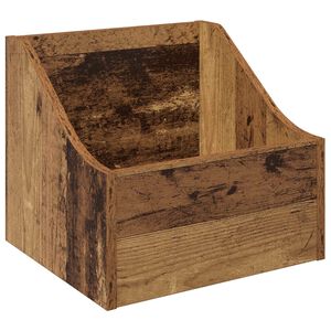 vidaXL LP Plattenbox Eichenholz 37 x 33 x 32 cm Holzwerkstoff