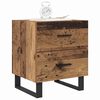 vidaXL Nachttisch 2 pcs Altholz und Schwarz 40 x 35 x 47,5 cm