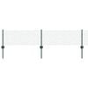 vidaXL Maschendrahtzaun mit Pfosten 10 x 0,4 m PVC-beschichteter Stahl