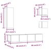 vidaXL 5-tlg. TV-Schrank-Set Sonoma-Eiche Holzwerkstoff