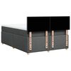 vidaXL Boxspringbett mit Matratze Dunkelgrau 160x200 cm Stoff