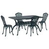 vidaXL Garten Essgruppe 5 pcs Gr&uuml;n Aluminium