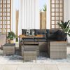 vidaXL Gartensofa-set 8 pcs Grau Poly-Rattan
