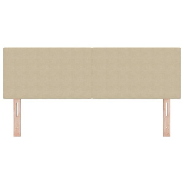 vidaXL Kopfteil mit Kopfteil Hellgrün-Grau 144 cm Kunstleder