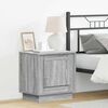 vidaXL Nachttisch Grau 44 x 34,5 x 45 cm Holzwerkstoff