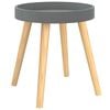vidaXL Beistelltisch Grau 38x38x40 cm Holzwerkstoff Massivholz Kiefer