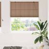 vidaXL Rollo mit Vorh&auml;ngen Braun 140 x 220 cm Bambus