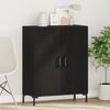 vidaXL Sideboard Schwarz Eichen-Optik 69,5 x 34 x 90 cm Holzwerkstoff