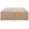 vidaXL Bettgestell Cappuccino-Braun 140x190 cm Kunstleder