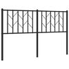 vidaXL Kopfteil Metall Schwarz 140 cm