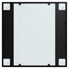 vidaXL Wandspiegel Schwarz 60x60 cm Metall
