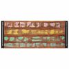 vidaXL Badregal mit Regal Mehrfarbig 120 x 50 x 23 cm Massives Altholz