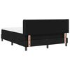 vidaXL Boxspringbett mit Matratze Schwarz 200 x 160 cm Polyester