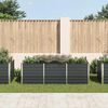 vidaXL Garten-Hochbeet Anthrazit 240 x 80 x 77 cm Verzinkter Stahl